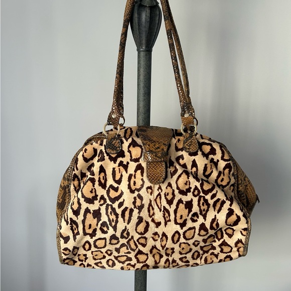 🔥Calf hair leopard and snakeskin bag - Picture 3 of 8